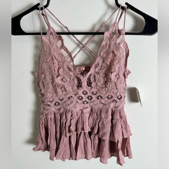 Free People Dusty Mauve Adella Cami XS - Picture 1 of 14